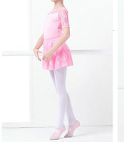 Abigail Leotard with Lace Inserts and Removable Lace Ballet Skirt with Elastic Waistband
