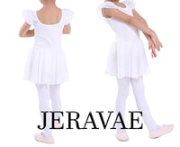 Britney Ballet Leotard with Double Layer Sleeves and Attached Chiffon Skirt Available in 5 Colors and Child Sizes 4-1