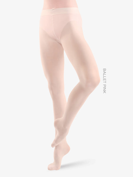 Capezio Footed Tights Black and Pink in Adult Sizes Berlin