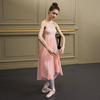 Gabrielle Sansha Camisole Leotard with Long Lyrical Ballet Chiffon Attached Skirt