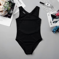 Bristol Girls Ballet Dance Leotard with Crossed Straps and Lace Back Panel. Available in 4 Colors.