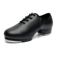 Selma Child and Adult Leather Black Lace Up Tap Shoes Available in Men's and Women's Sizes