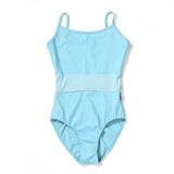 Bria Spaghetti Strap Ladies Ballet or Dance Leotard with Mesh Front and Back Panels. Available in 4 Colors.